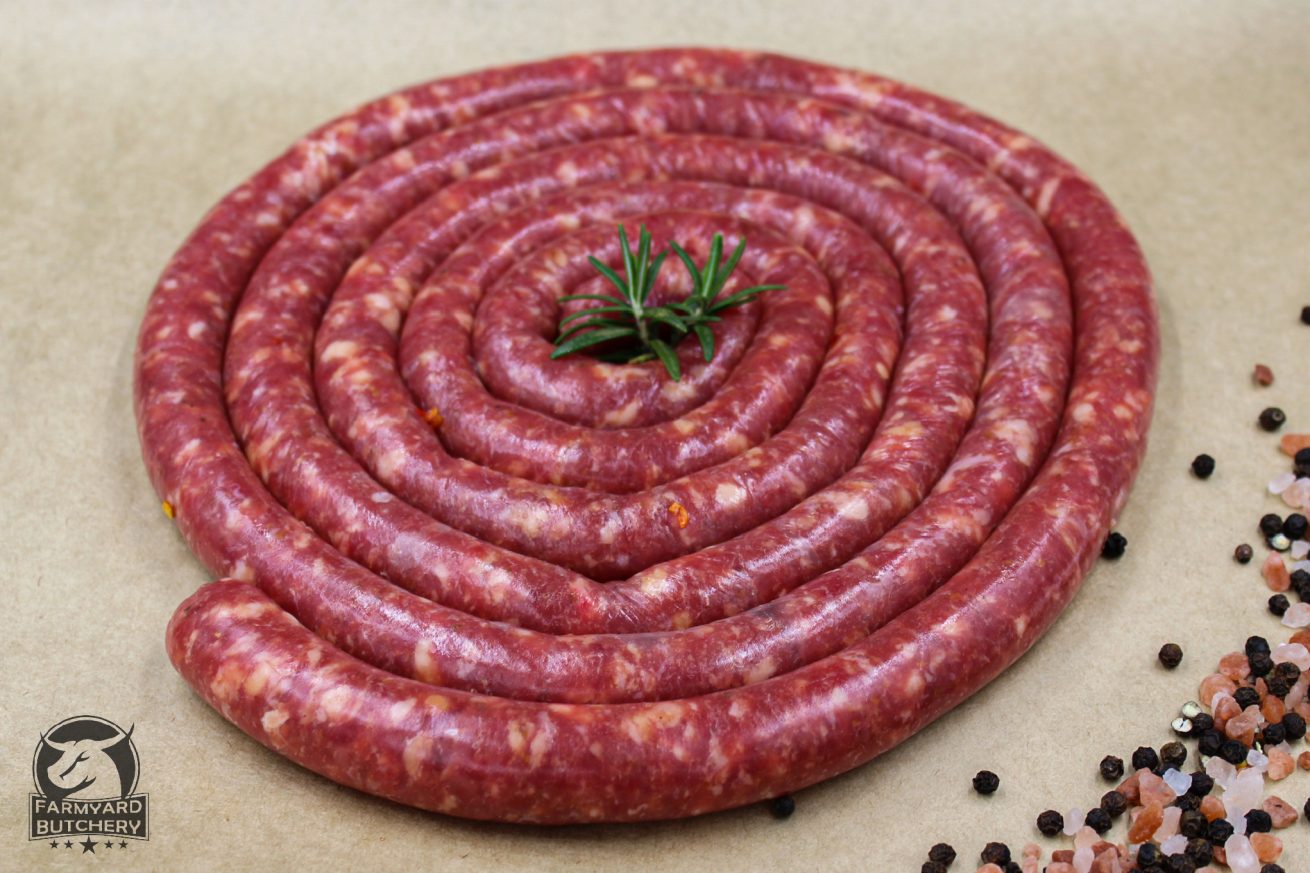 farmyard butchery beef boerewors